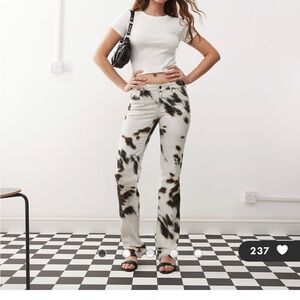 Weekday Cow Print jeans